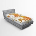 thumbnail image 1 of Ambesonne Unicorn Fitted Sheet, Unicorn and Art, Twin XL Size, Multicolor, 1 of 2