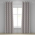 thumbnail image 1 of Ambesonne Unicorn Grommet Curtain, Unicorn Candies Stars, 50" x 108", Yellow Lilac Pink, 1 of 6