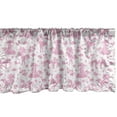 thumbnail image 1 of Ambesonne Unicorn Window Valance, Magic Horses Hearts Birds, 54" X 12", Pale Pink White, 1 of 3