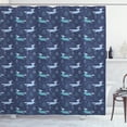 thumbnail image 1 of Ambesonne Unicorns Shower Curtain, Fantasy World Flying Horse, 69"Wx70"L, Dark Lavender Sky Blue, 1 of 5