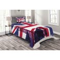 thumbnail image 1 of Ambesonne Union Jack Quilted Bedspread Set 2 Pcs, Country Culture Old, Twin Size, Multicolor, 1 of 3