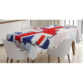 Union Jack Tablecloths Rectangle 4-6 People 152X107CM Union Jack Tablecloths Rectangle 4-6 People 152X107CM