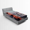 thumbnail image 1 of Ambesonne United States Fitted Sheet, San Francisco, Twin XL Size, Pale Blue Orange White, 1 of 2