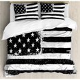thumbnail image 1 of Ambesonne United States Grunge Aged American Flag Independence Fourth of July Decor Duvet Cover Set, 1 of 3