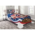 thumbnail image 1 of Ambesonne United States Quilted Bedspread Set 2 Pcs, Patriot Emblem, Twin Size, Multicolor, 1 of 3