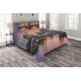 thumbnail image 1 of Ambesonne United States Quilted Bedspread Set 3 Pcs, Hartford Evening, Queen Size, Multicolor, 1 of 3