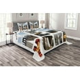 thumbnail image 1 of Ambesonne United States Quilted Bedspread Set 3 Pcs, New York Collage, Queen Size, Multicolor, 1 of 5