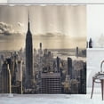 thumbnail image 1 of Ambesonne United States Shower Curtain, NYC Winter Time, 69"Wx70"L, Beige Grey, 1 of 5