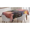 thumbnail image 1 of Ambesonne United States Tablecloth Rectangular Table Cover, Hartford Evening, 60"x84", Multicolor, 1 of 4