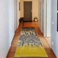thumbnail image 1 of Ambesonne Urban Decorative Rug Carpet, Abstract Cityscape Atomic, 2' 5" x 7' 5", Black Yellow, 1 of 3