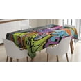 thumbnail image 1 of Ambesonne Urban Graffiti Tablecloth Rectangular Table Cover, Hip Hop, 52"x70", Multicolor, 1 of 4