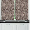 thumbnail image 1 of Ambesonne Urban Kitchen Curtains, Diverse Portraits Cartoon, 55"x39", Multicolor, 1 of 2
