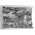 thumbnail image 1 of Ambesonne Urban Pillow Sham, NYC Dramatic Skyline, 26" X 20", Black White, 1 of 2