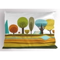 thumbnail image 1 of Ambesonne Urban Pillow Sham, Park Elements of the City, 36" X 20", Multicolor, 1 of 2