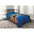 thumbnail image 1 of Ambesonne Urban Quilted Bedspread Set 2 Pcs, Nyhavn Canal Copenhagen, Twin Size, Multicolor, 1 of 3