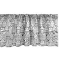 thumbnail image 1 of Ambesonne Urban Valance Pack of 2, Dutch Holland City Old House, 42"X18", Charcoal Grey White, 1 of 3