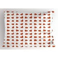 thumbnail image 1 of Ambesonne Valentine Pillow Sham, Hearts Honeymoon, 26" X 20", Orange White, 1 of 2