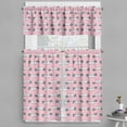 thumbnail image 1 of Ambesonne Valentine Valance & Curtain, Envelopes with Hearts Art, 55"x30", Rose Laurel Green Orange, 1 of 7