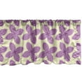 thumbnail image 1 of Ambesonne Valentine Window Valance, Fresh Floret Buds, 54" X 12", Yellow Violet, 1 of 3