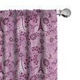 thumbnail image 1 of Ambesonne Valentine's Day 4-Panel Curtains, Paris Love Art, 56"x95", Pale Fuchsia Plum White, 1 of 1