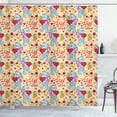 thumbnail image 1 of Ambesonne Valentine's Day Shower Curtain, Bears Hearts, 69"Wx84"L, Multicolor, 1 of 4
