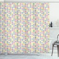 thumbnail image 1 of Ambesonne Valentine's Day Shower Curtain, Retro Style Hearts, 69"Wx84"L, Multicolor, 1 of 4