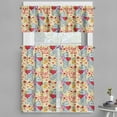 thumbnail image 1 of Ambesonne Valentine's Day Valance & Curtain, Bears Hearts, 55"x45", Multicolor, 1 of 6