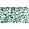 thumbnail image 1 of Ambesonne Valentine's Day Window Valance, Irregular Hearts, 54" X 18", Sea Blue Dark Seafoam, 1 of 5