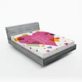 thumbnail image 1 of Ambesonne Valentines Fitted Sheet, Words Love Romance, Queen Size, Multicolor, 1 of 2