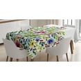 thumbnail image 1 of Ambesonne Valentines Tablecloth Rectangular Table Cover, Burgeoning Nature Theme, 52"x70", Multicolor, 1 of 4