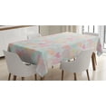 thumbnail image 1 of Ambesonne Valentines Tablecloth Rectangular Table Cover, Flowers and Paisley, 60"x84", Multicolor, 1 of 4