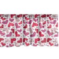 thumbnail image 1 of Ambesonne Valentines Window Valance, Affection, 54" X 18", Pink Ruby Dried Rose, 1 of 5