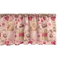 thumbnail image 1 of Ambesonne Valentines Window Valance, Bear Cake Balloon, 54" X 18", Coral Brown Peach, 1 of 3