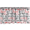 thumbnail image 1 of Ambesonne Valentines Window Valance, Hand Drawn Doodle, 54" X 18", Black Red White, 1 of 3