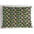 thumbnail image 1 of Ambesonne Vegetable Art Pillow Sham, Artichokes Purple, 26" X 20", Plum Fern Green, 1 of 2