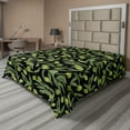 thumbnail image 1 of Ambesonne Vegetable Flat Sheet, Olive Tree Farming Image, California King, Army Green and Charcoal Grey, 1 of 1