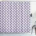 thumbnail image 1 of Ambesonne Vegetable Shower Curtain, Eggplants Aubergine Art, 69"Wx70"L, Blue Violet and Olive Green, 1 of 1