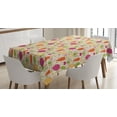 thumbnail image 1 of Ambesonne Vegetable Tablecloth Rectangular Table Cover, Doodle Root Vegetable, 60"x84", Multicolor, 1 of 4