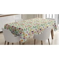 thumbnail image 1 of Ambesonne Vegetable Tablecloth Rectangular Table Cover, Pepper Cabbage Tomato, 60"x84", Multicolor, 1 of 3
