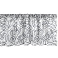 thumbnail image 1 of Ambesonne Vegetable Window Valance, Organic Harvest Products, 54" X 12", Blue Grey White, 1 of 3