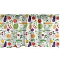 thumbnail image 1 of Ambesonne Vegetable Window Valance, Pepper Cabbage Tomato, 54" X 18", Multicolor, 1 of 3
