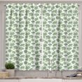 thumbnail image 1 of Ambesonne Vegetables Kitchen Curtains, Hatched Broccoli Pattern, 55"x39", Fern Green Pale Green, 1 of 3