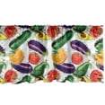 thumbnail image 1 of Ambesonne Vegetables Valance Pack of 2, Types of Foods Tasty, 54"X12", Multicolor, 1 of 4