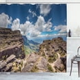 thumbnail image 1 of Ambesonne Venezuela Shower Curtain, High Scene of Roraima, 69"Wx84"L, Dark Sky Blue Multicolor, 1 of 4
