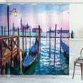 thumbnail image 1 of Ambesonne Venice Shower Curtain, Dreamy View in Evening, 69"Wx84"L, Lilac Blue Brown, 1 of 3