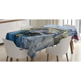 thumbnail image 1 of Ambesonne Venice Tablecloth Rectangular Table Cover, Morning Twilight Urban, 60"x90", Grey Blue Cinnamon, 1 of 4