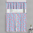 thumbnail image 1 of Ambesonne Vibrant Valance & Curtain, Cartoon Piglets Wings, 55"x45", Pale Pink Pale Blue, 1 of 7