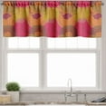 thumbnail image 1 of Ambesonne Vibrant Valance Pack of 2, Intertwined Flowers Leaves, 54"X12", Sky Blue Grey, 1 of 5