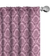 thumbnail image 1 of Ambesonne Victorian 4-Panel Curtains, Royal Rococo Influences, 56"x84", Pale Pink Dried Rose, 1 of 4