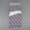 thumbnail image 1 of Ambesonne Victorian Bedding Set 3 Pcs, Pink Roses Retro Camo, Twin, Violet Blue Sage Green, 1 of 3
